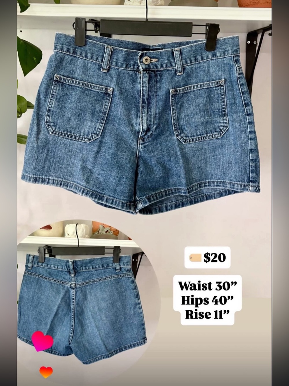 Classic Blue Denim Women’s Shorts